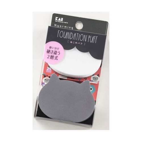 ねこのパフ 1セット(2個入) 000H