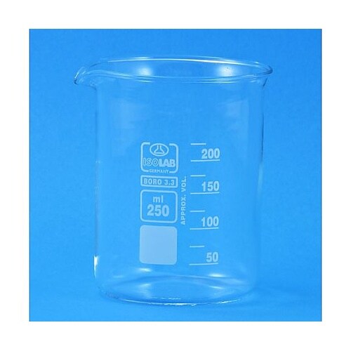 ガラスビーカー 250mL ibk250