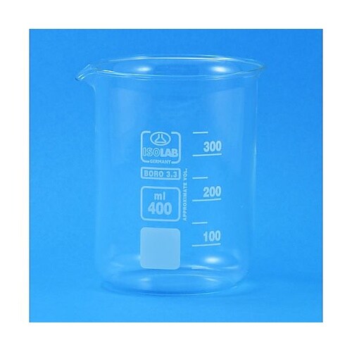 ガラスビーカー 400mL ibk400