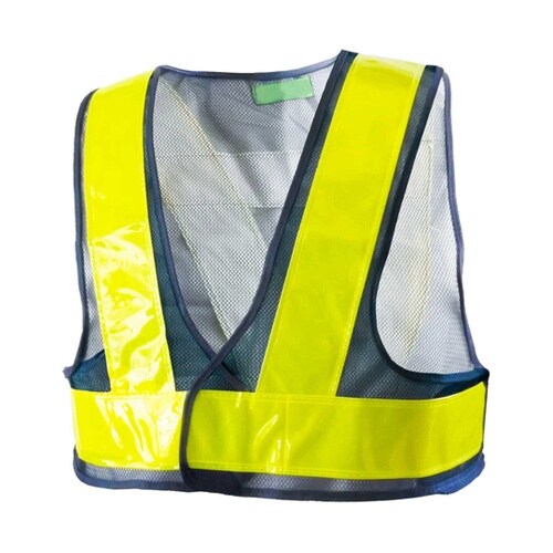 ショート安全ベスト 紺×黄 3275