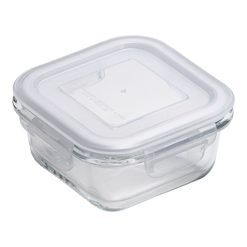 耐熱ガラス保存容器 正方形 300ml