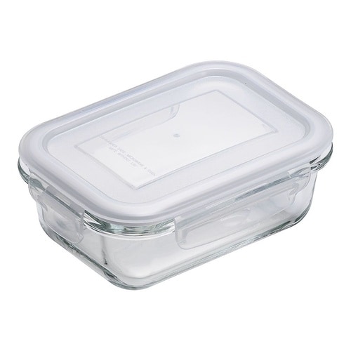 耐熱ガラス保存容器 長方形 370ml