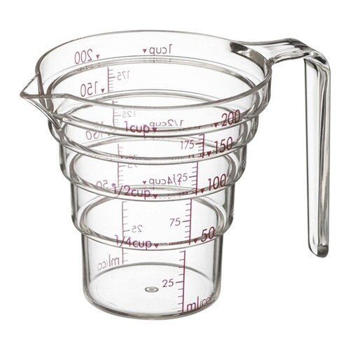 電子レンジ対応 段々計量カップ 200M