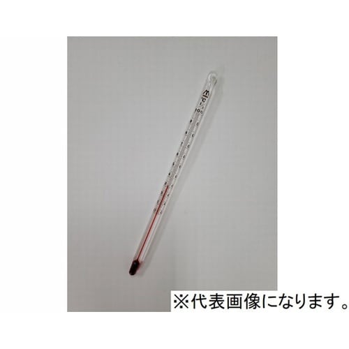 短型 赤液 棒状温度計 0ー100℃ T