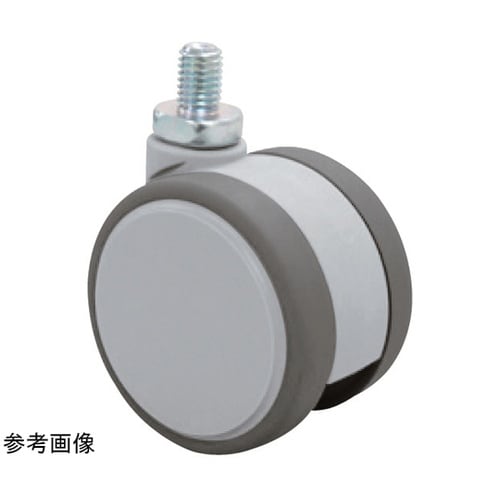 双輪キャスター φ60 自在 ネジ式 F