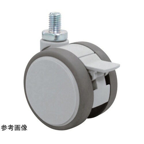 双輪キャスター φ60 自在S付 ネジ式