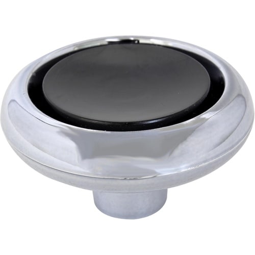 PCクロームつまみ 38mm 黒 BH1