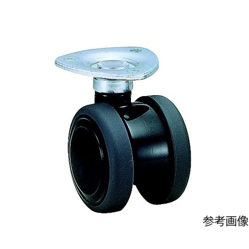 双輪キャスター φ50 自在 プレート式