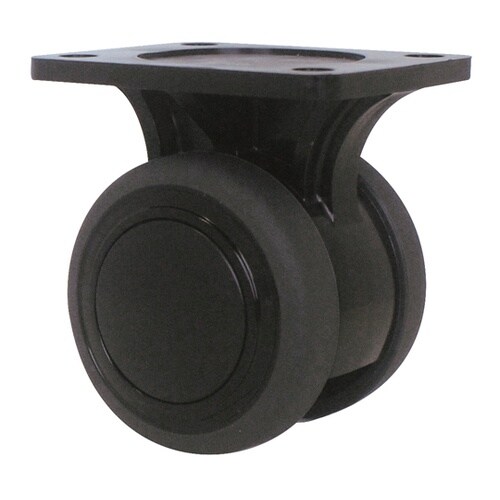 双輪キャスター φ50 固定 プレート式