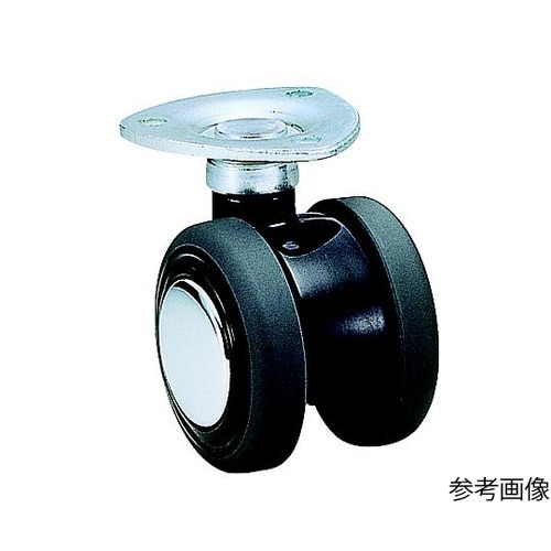 双輪キャスター φ50 自在 プレート式