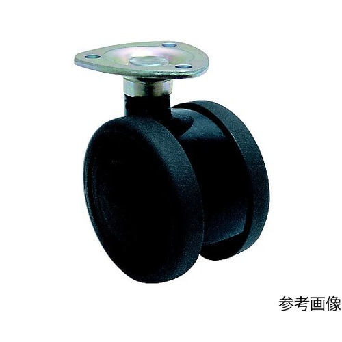 双輪キャスター φ60 自在 プレート式