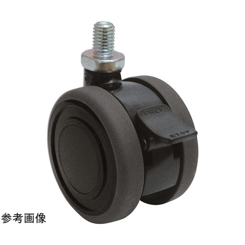 双輪キャスター φ60 自在ストッパー付