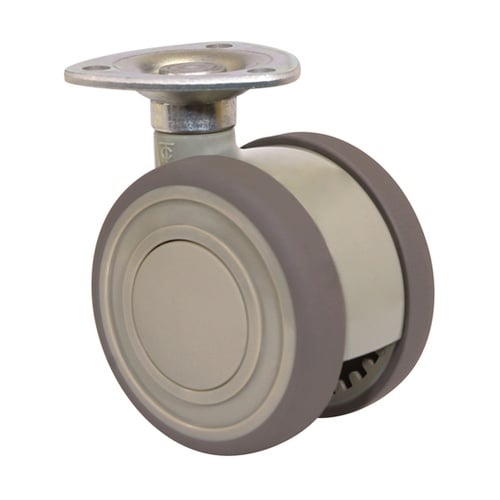 双輪キャスター φ60 自在 プレート式