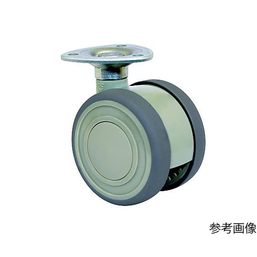 双輪キャスター φ60 自在 プレート式