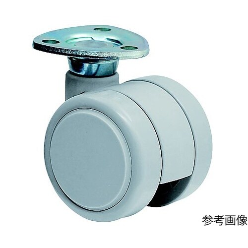 双輪キャスター φ40 自在 プレート式