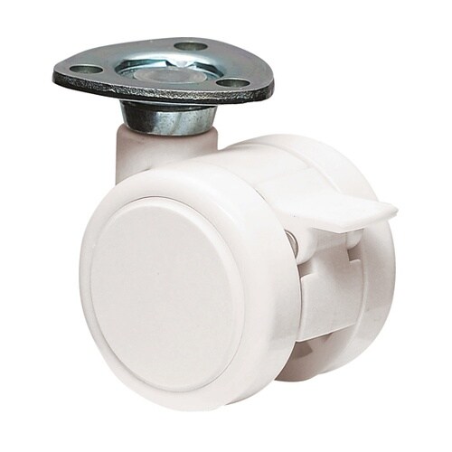 双輪キャスター φ40 自在ストッパー付