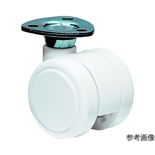 双輪キャスター φ40 自在 プレート式