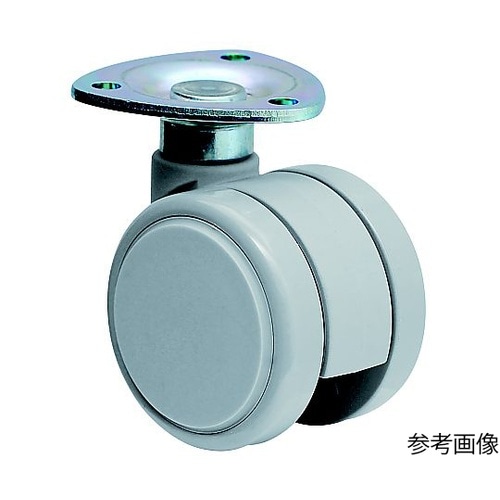 双輪キャスター φ50 自在 プレート式