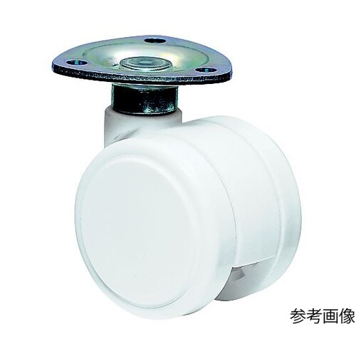 双輪キャスター φ50 自在 プレート式