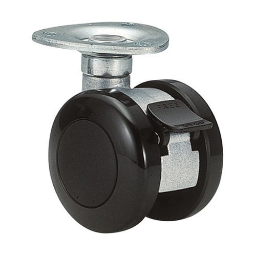 双輪キャスター φ50 自在ストッパー付
