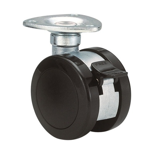 双輪キャスター φ60 自在ストッパー付