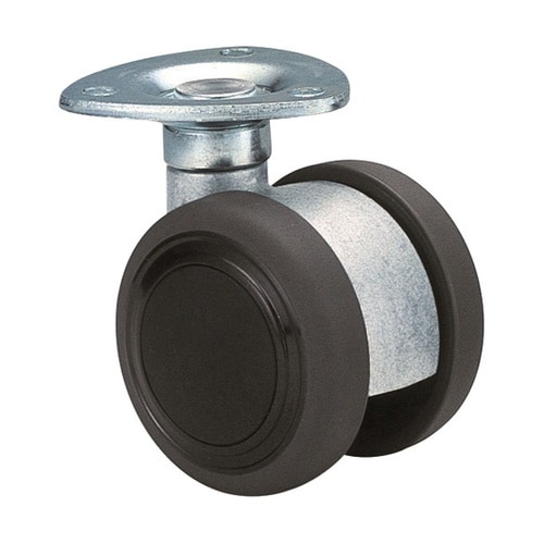 双輪キャスター φ50 自在 プレート式