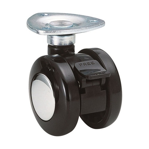 双輪キャスター φ50 自在ストッパー付