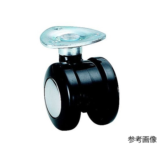 双輪キャスター φ50 自在 プレート式