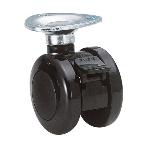 双輪キャスター φ50 自在ストッパー付