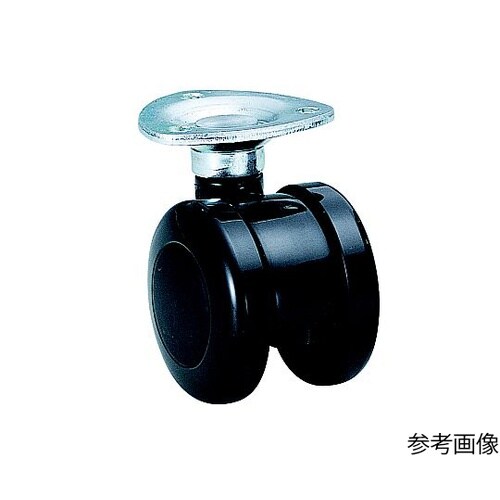 双輪キャスター φ50 自在 プレート式