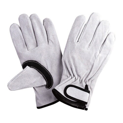 牛床革 マジック黒アテツキ 1双 M 2