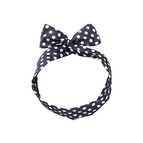 かんたんリボンカチューシャ ネイビー 3