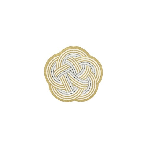 ギフトシール 梅結び 銀 32枚入 00