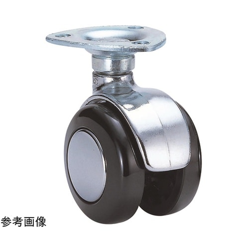 双輪キャスター φ50 自在 プレート式