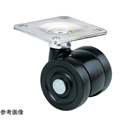 双輪キャスター φ50 自在 プレート式