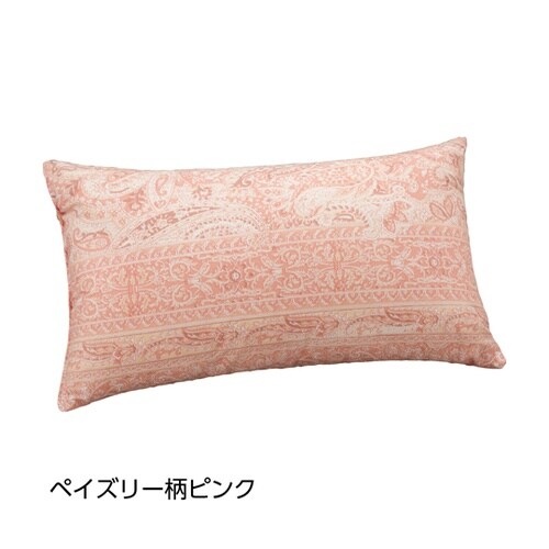ミニクッション ペイズリー柄 ピンク 2