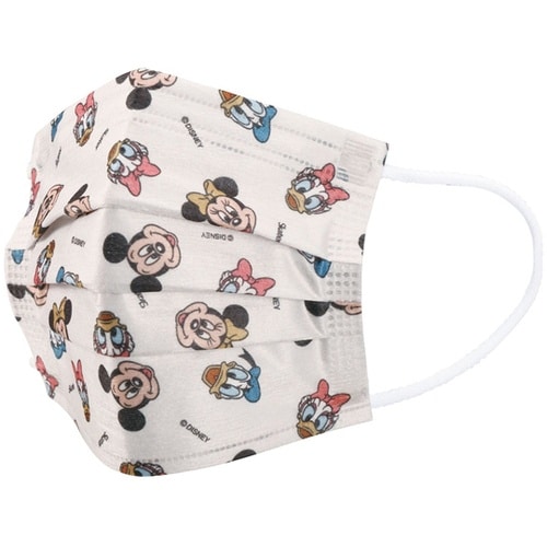 不織布子供マスク 25枚入 ミッキー&フ