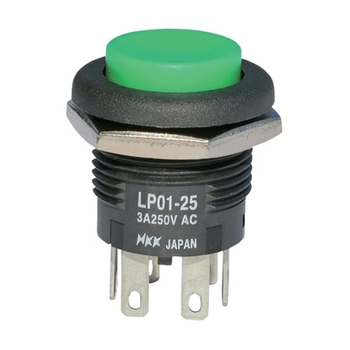 低背形押ボタンスイッチ LP ボタン緑