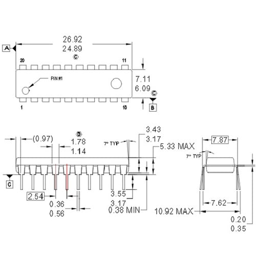 IC BUFF/DVR TRI−ST D