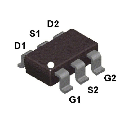 MOSFET 2P−CH 20V 2.3