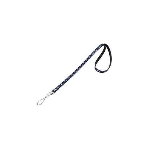 ネックストラップ・水玉(ブルー) DG−