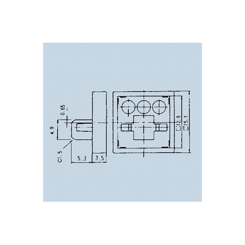 照光式押しボタンスイッチ取付枠 白 14