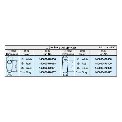 トグルスイッチキャップ 白 140000