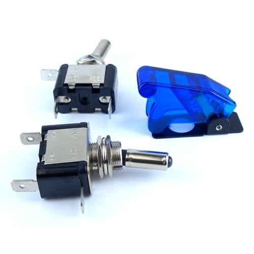 ミサイルスイッチ カバー付き(透明青)