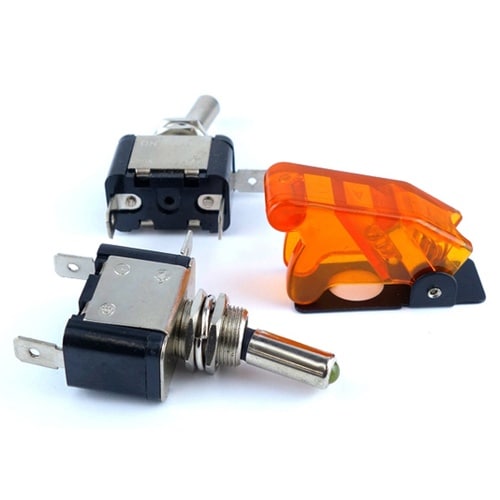 ミサイルスイッチ カバー付き(透明橙)