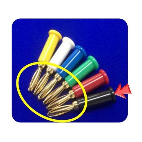 バナナプラグ 金メッキ端子(黒) SA−