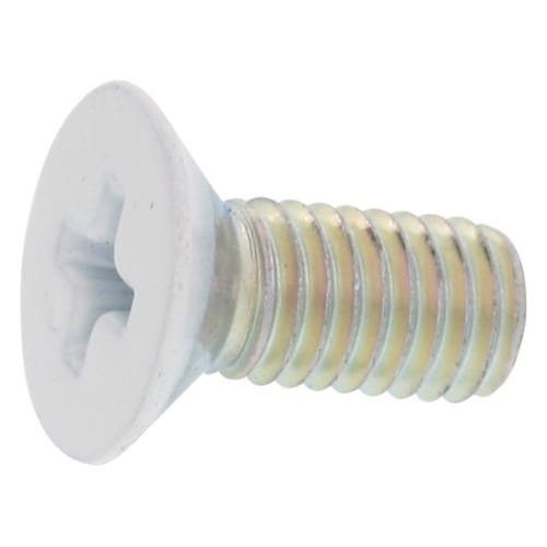 頭部ホワイト(+)サラ小ネジ三価ホワイト