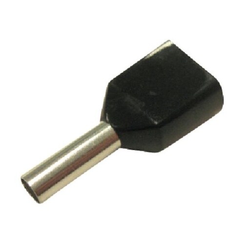 ツインフェルール形端子(100個入り)黒