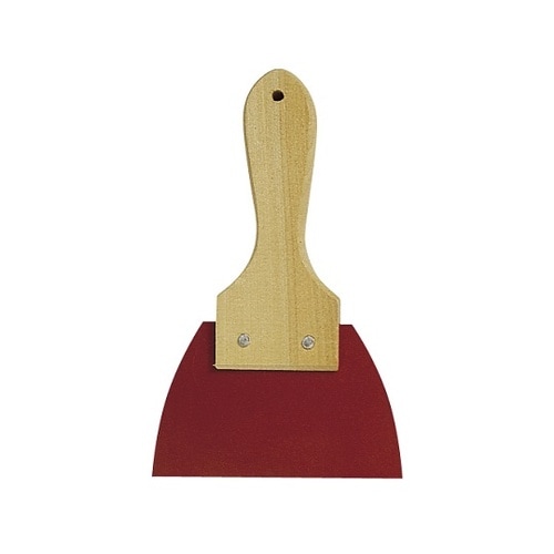 三角ゴムヘラ 赤 大 No.425