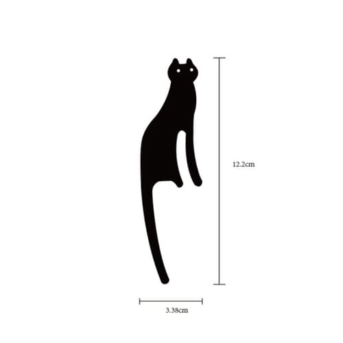 黒猫尻尾フック 3匹セット Cタイプ T